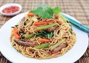 Nouille Sautée au boeuf